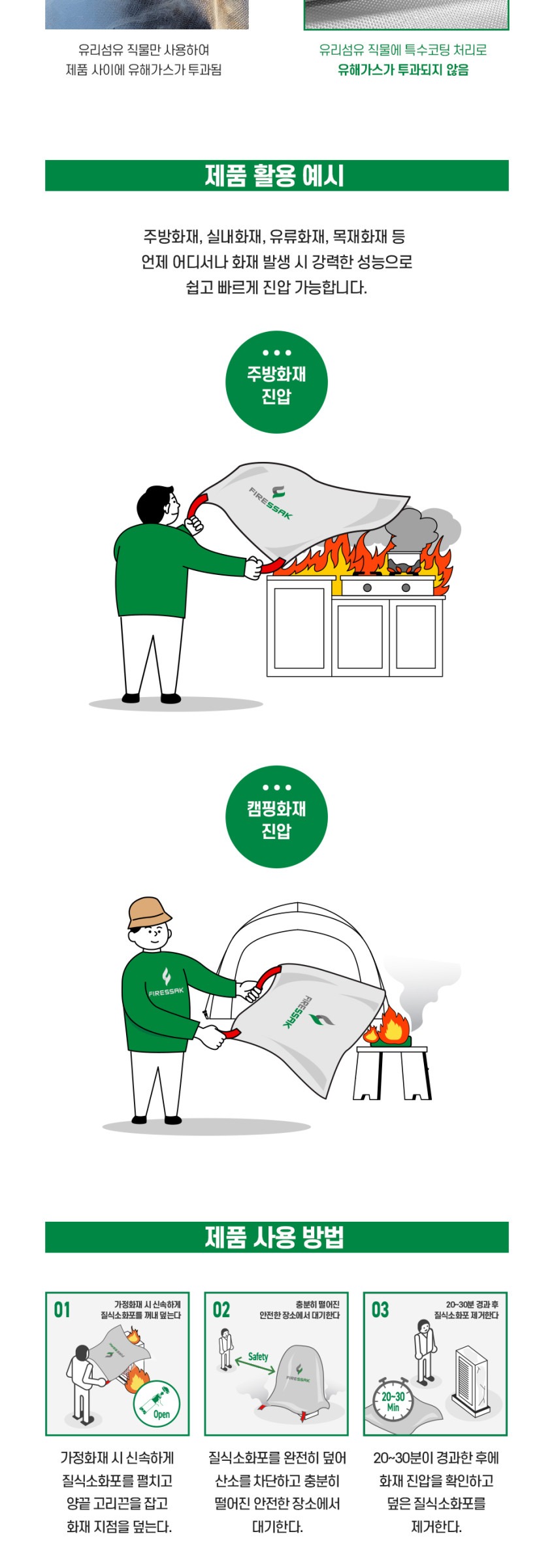 FIRESSAK EV Fire Blanket FS-EV54S